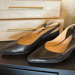 27 EDIT Liv Slingback Block Heel Pumps NEW Sz 8.5